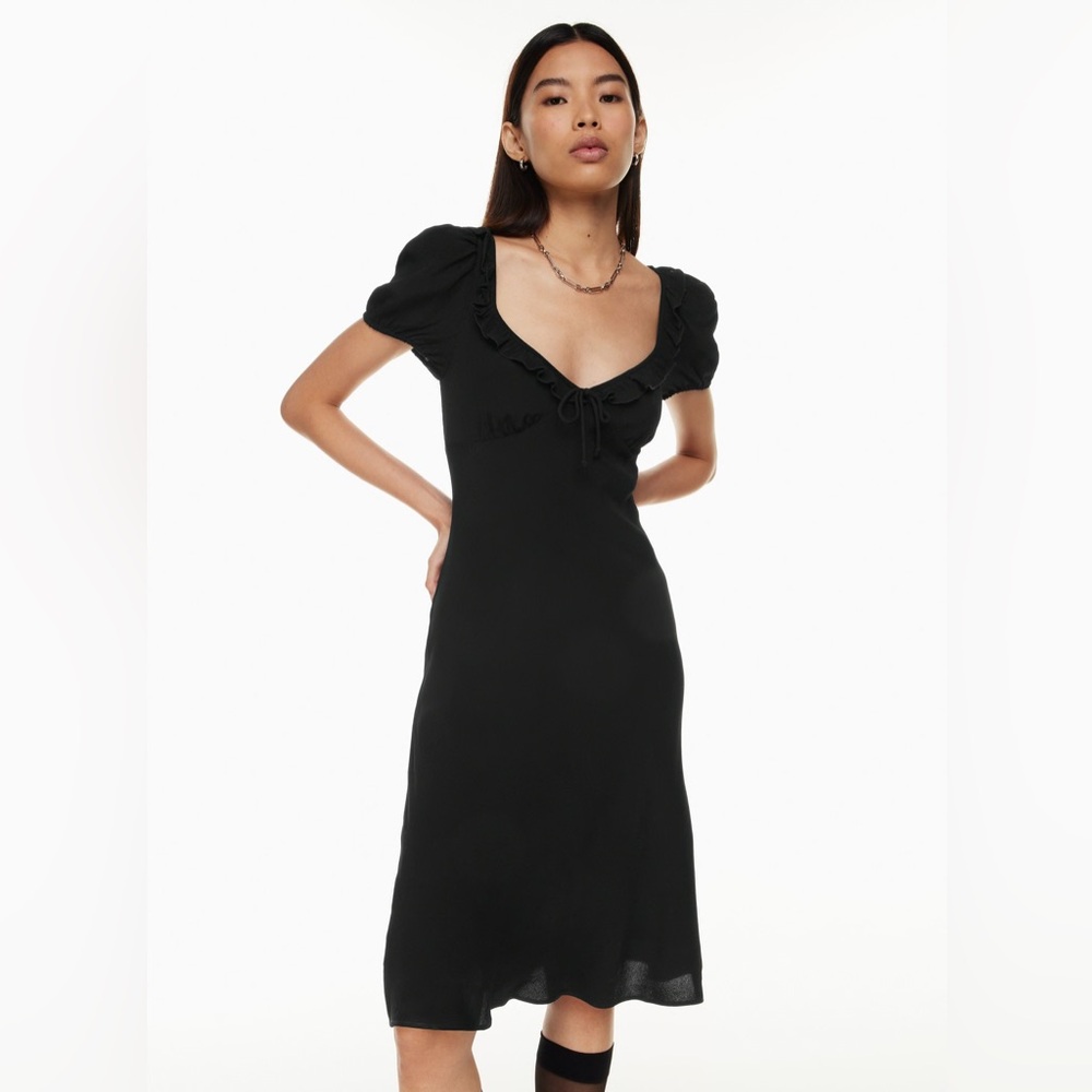 Aritzia Sunday Best Black Letti Dress